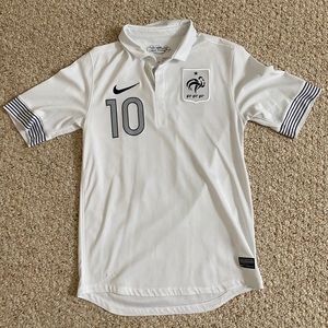 2013 France soccer jersey with Zidane custom name